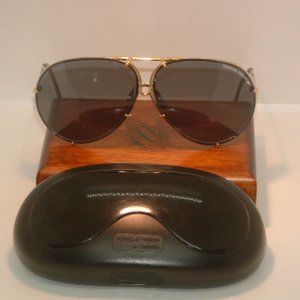 Pre-Owned Rare Silver & Gold Porsche Design 5621 Fashion Sunglasses